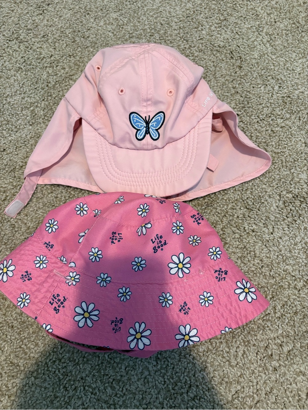 Two Toddler “Life is Good” Summer Hats